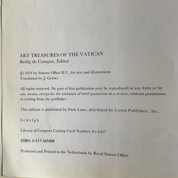 Vintage Art Treasures of the Vatican; Architecture, Painting, Sculpture Vtg 1974 - Picture 8 of 11